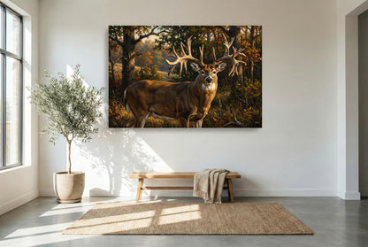 gallery wrapped canvas wildlife wall art of the missouri monarch record whitetail buck